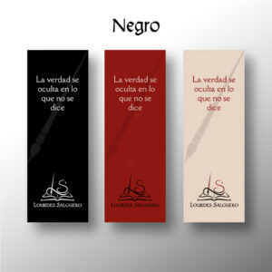 Marcapáginas negro